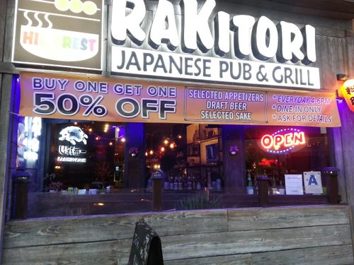 RAKITORI Japanese Pub & Grill, a happy hour spot in San Diego