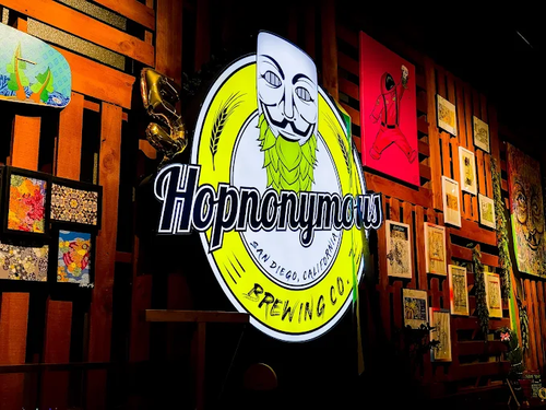 Hopnonymous Brewing Company, a happy hour spot in San Diego
